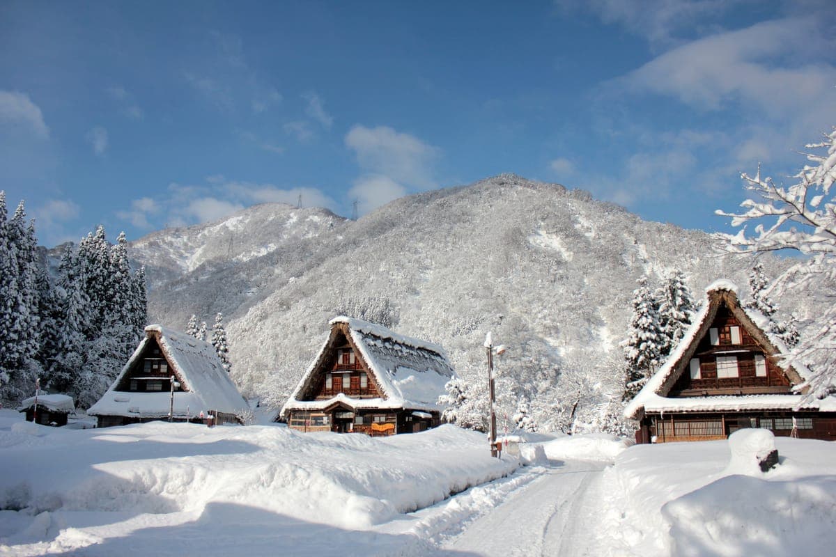 Snow Scenery at Gokayama
